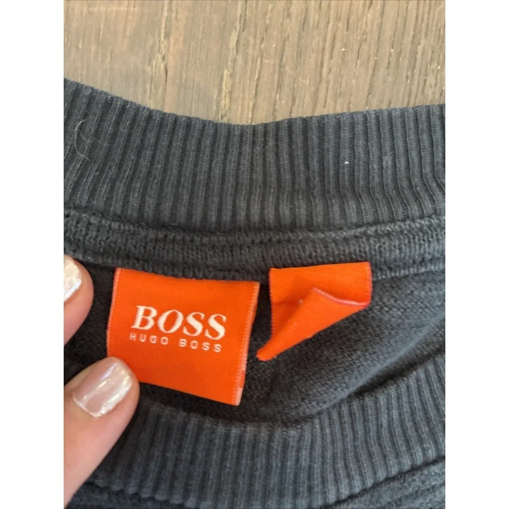 Hugo Boss Waso Dragon Oriental Embroidered Cotton Knit Black XXXL Sweater